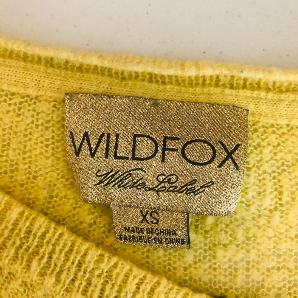 Wildfox White Label Yellow Horse Print Sweater - Picture 6 of 6